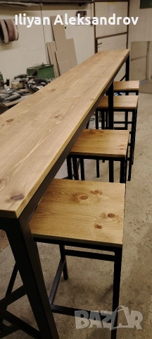 Изработка на бар плотове и бар столове от метал, снимка 9 - Маси - 53849420