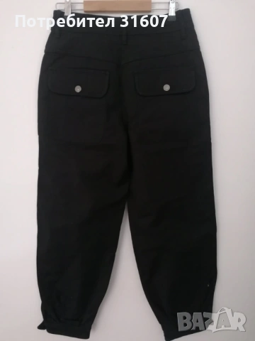 Черен дамски панталон Massimo Dutti, снимка 4 - Панталони - 53926649