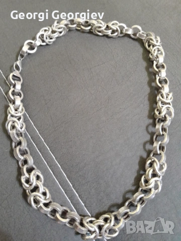 Продавам масивен сребърен ланец
