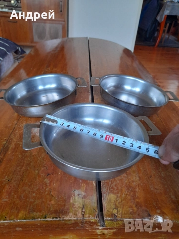 Стара неръждаема паница,паници,неръждавейка #7, снимка 3 - Други ценни предмети - 52204615