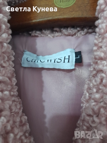 Дамско палто в цвят пепел от рози, снимка 3 - Якета - 52427649