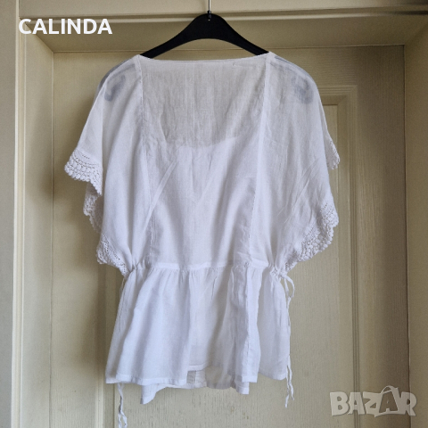 Бяла риза с дантела, снимка 2 - Ризи - 44938428