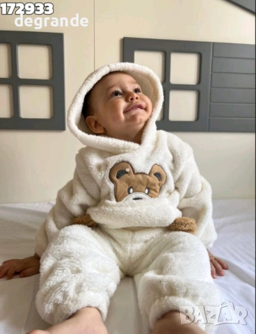  🧸Детски Плюшен комплект с ушички – от 2-3 г до 5-6 г