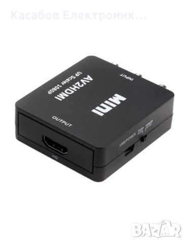 AV Чинч към HDMI преходник FullHD 1080p, снимка 5 - Друга електроника - 46242301