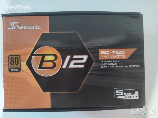 Захранване за компютър Seasonic 750W Bronze, снимка 2 - Захранвания и кутии - 49184234