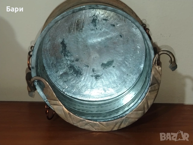 Старо малко котле, бакърче, меден съд,менец,менче 3, снимка 4 - Други ценни предмети - 54012237