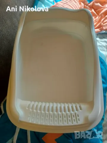 Голяма нова котешка тоалетна с борд, снимка 3 - За котки - 50341894