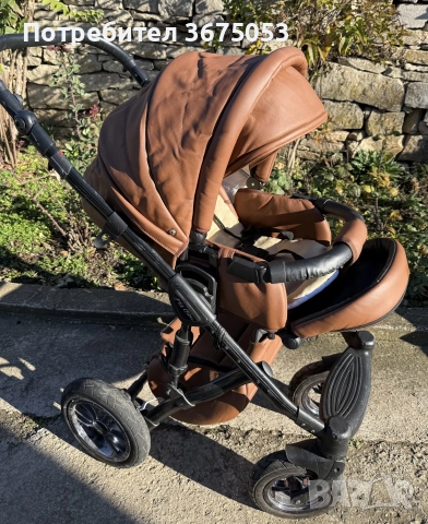 Продавам детска количка 2 в 1 – кош за новородено + летен кош, снимка 5 - Детски колички - 52527631