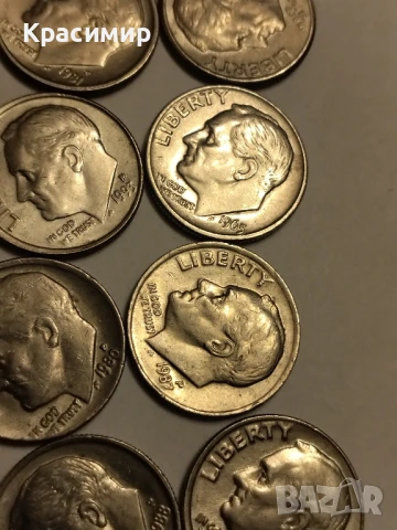 ОNE DIME 1962-1993 г., снимка 12 - Нумизматика и бонистика - 51161149