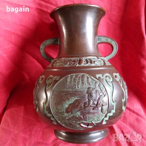 Уникален бронзов съд., снимка 3 - Антикварни и старинни предмети - 53757962