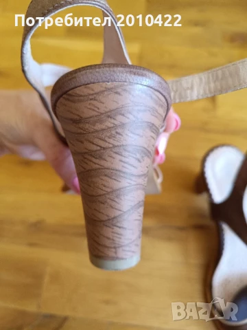 Дамски сандали от естествена кожа, отговарят на размер 36, снимка 3 - Сандали - 50656623