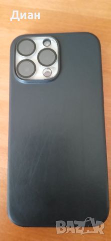 iPhone 14 Pro Max Leather Case Midnight MagSafe , снимка 2 - Калъфи, кейсове - 46810408