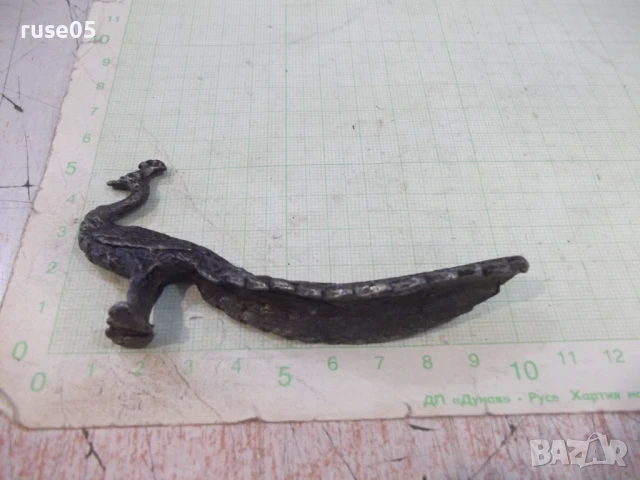 Фигура "Паун" метална, снимка 2 - Колекции - 50919728