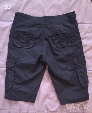 Мъжки къси летни панталони, със странични джобове, в черно , снимка 2 - Къси панталони - 50154836