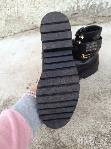 Carinii дамски кожени обувки черни 39, снимка 11 - Дамски ботуши - 52148063