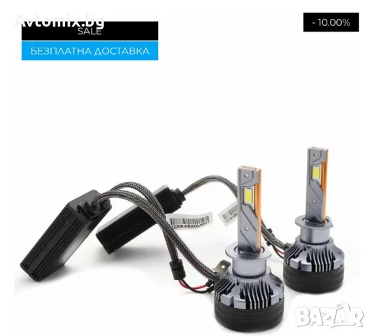 Н1 LED xenon крушки, модел STN1 за 10-24V, 65W, Canbus 6000K, комплект, БЕЗПЛАТНА ДОСТАВКА, снимка 2 - Аксесоари и консумативи - 49674323