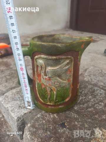 СТАРА ГЛИНЕНА КАНА КРОНДИР, снимка 4 - Антикварни и старинни предмети - 54013701