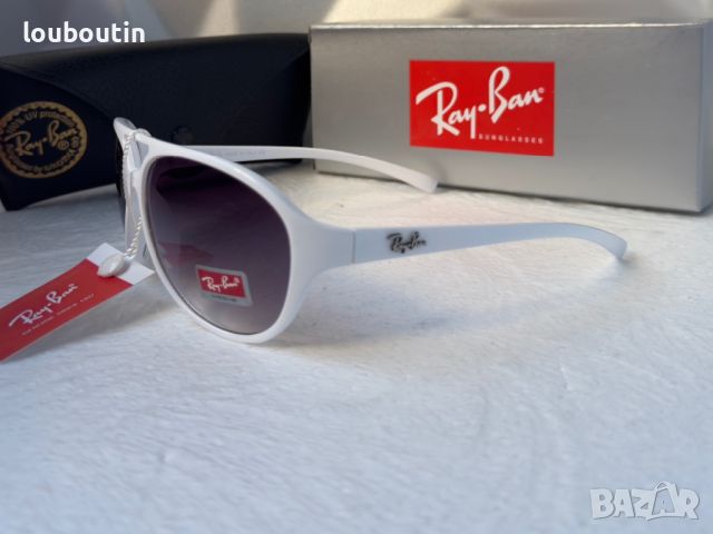 Ray-Ban дамски мъжки унисекс слънчеви очила Рей-Бан авиатор бели , снимка 6 - Слънчеви и диоптрични очила - 45584585