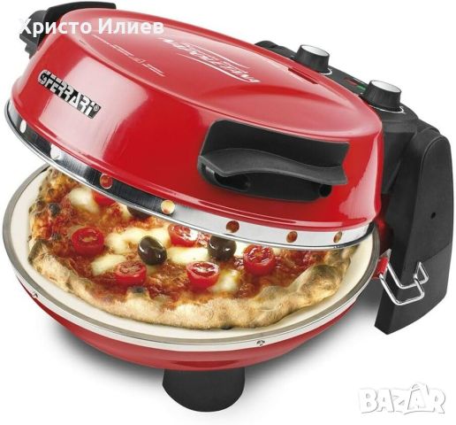 Електрическа фурна за пица G3 Ferrari, Каменна плоча отгоре и отдолу, 400° C , диаметър 31 см, снимка 4 - Печки, фурни - 45429021