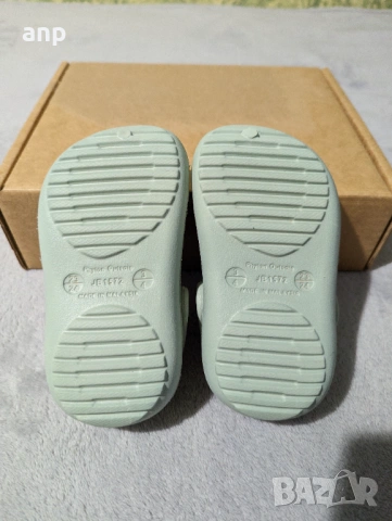 КК Детски чехли тип крокс | цвят мента | номер 23/24 13.5см, снимка 3 - Детски джапанки - 53851075