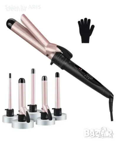 GINTOGE Маша за коса с пет керамични приставки