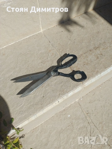 Стара българска ножица,,чилик,, стомана 25см дължина, снимка 4 - Колекции - 53769795