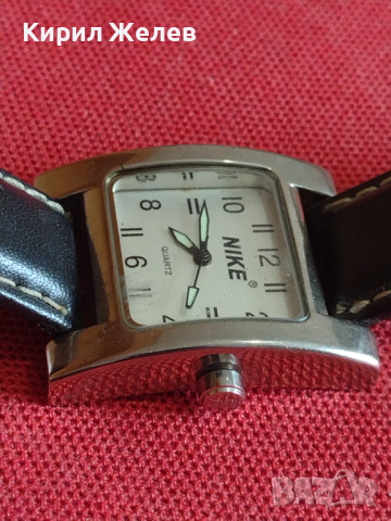 Унисекс часовник NIKE QUARTZ с кожена каишка перфектно състояние 43893, снимка 3 - Дамски - 45002420