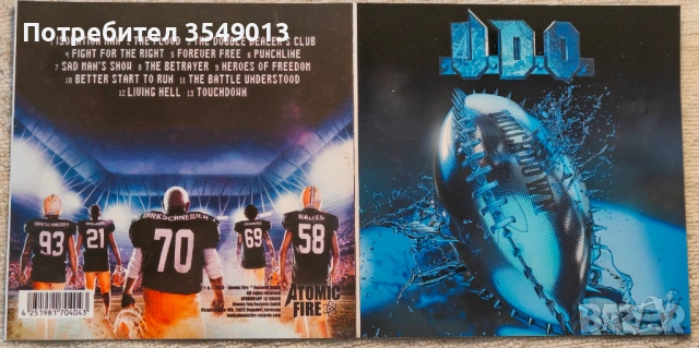 Неофициални cd / цд дискове - нови - U.D.O. / U D O, снимка 14 - CD дискове - 53149971