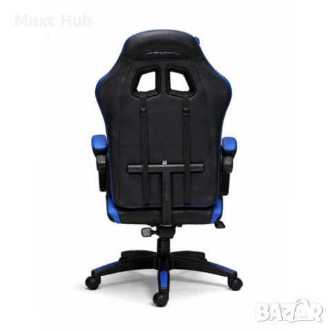 Ергономичен геймърски стол с масажна функция и поставка за крака , снимка 2 - Столове - 53445607