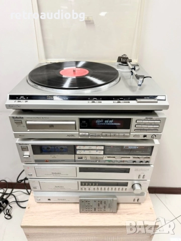 🔊Висок клас аудио система Technics - стъпало, предусилвател с тунер, управление, дек, CD, грамофон , снимка 4 - Аудиосистеми - 52621044