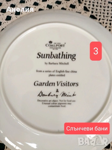 6 чинии за стена Coalport Англия , снимка 8 - Декорация за дома - 54233352