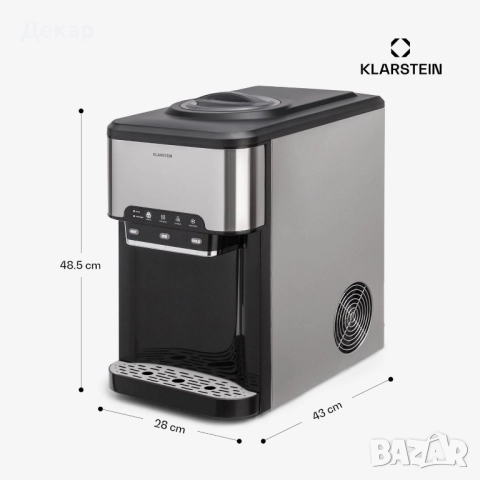 Ледогенератор Klarstein AQUEOUS с диспансер за топла и студена в-а 3в1, снимка 2 - Други - 52419277