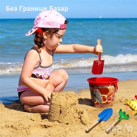 Нов Плажен Комплект играчки за Деца - Лопатка, Гребло, Лъжица и Вилица, снимка 5 - Други - 45360867
