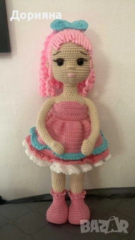Плетена кукла 35 см, снимка 2 - Кукли - 52923083