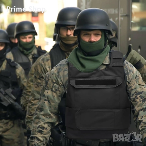 Тактическа жилетка Favuit за Airsoft и пейнтбол, регулируема, черна, снимка 9 - Спортна екипировка - 53516875