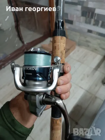 SHIMANO Vengeance Slim TE GT 420XH с Спинингова макара SHIMANO Nexave FE 2500, снимка 5 - Въдици - 48104841