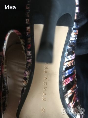Страхотни обувки на ток Zara woman, снимка 3 - Дамски обувки на ток - 45510316