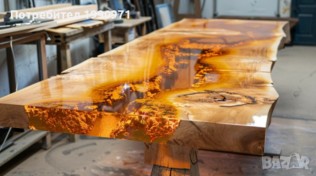Маси от уникална дървесина и смола по поръчка, снимка 6 - Маси - 53729224