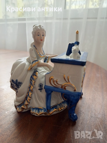 Фигура от порцелан, колекционерска, немска красива, снимка 7 - Колекции - 52318872