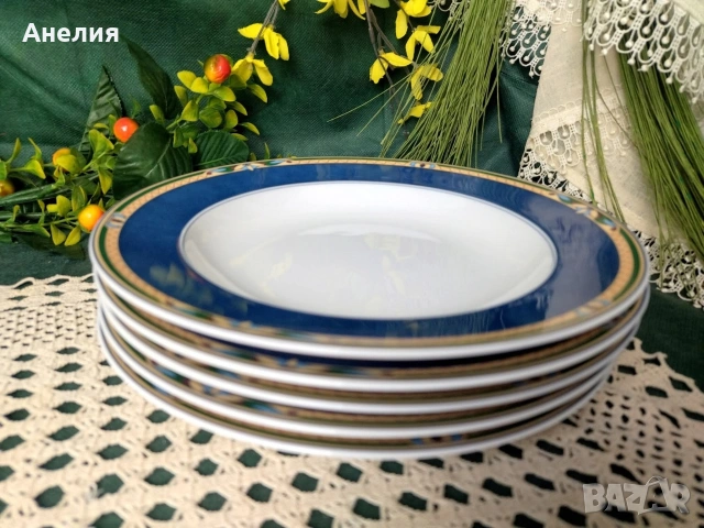 Winterling Bavaria дебел кобалтов кант , снимка 12 - Чинии - 54182441