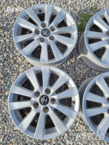 5x114.3. 16 цола. 6 1/2j ET45 оригинални Toyota , снимка 2 - Гуми и джанти - 52089084