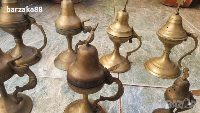 Месингово кандило Кандила 7 броя, снимка 5 - Антикварни и старинни предмети - 52205138