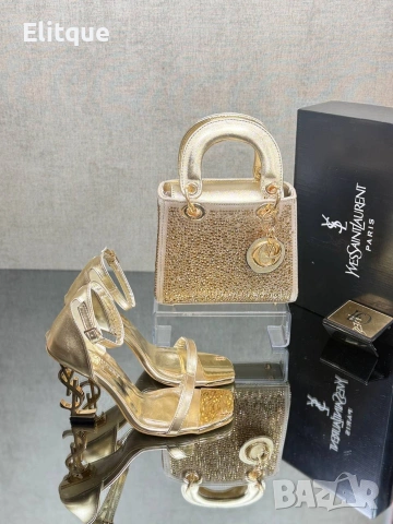 сандали на ток ysl saint laurent Christian Dior 