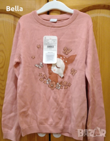 Нов пуловер 6-7 г.