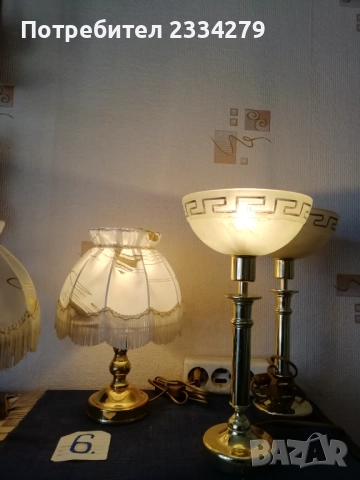 Стари настолни лампи. , снимка 9 - Настолни лампи - 52079671
