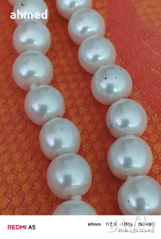 Красиво перлено колио, снимка 5 - Колиета, медальони, синджири - 51533521