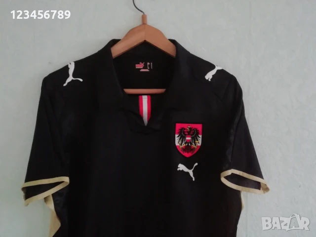 Австрия оригинална футболна тениска фланелка размер L Puma Austria , снимка 4 - Тениски - 50730196