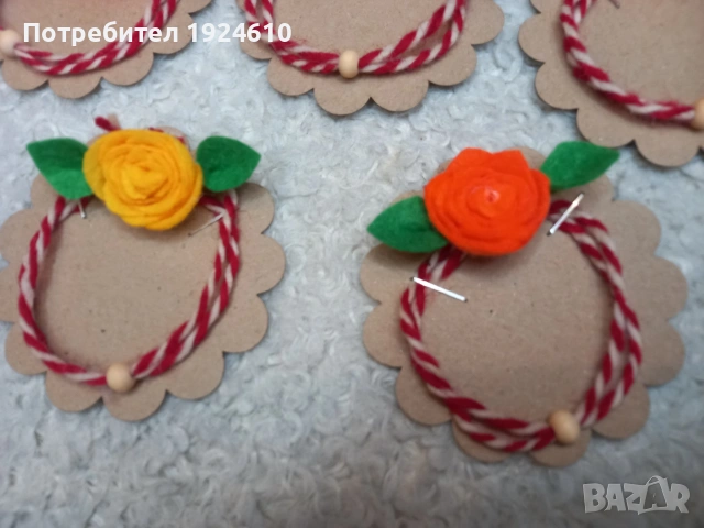 Мартеници от вълна 50 цента, снимка 4 - Други - 53377441