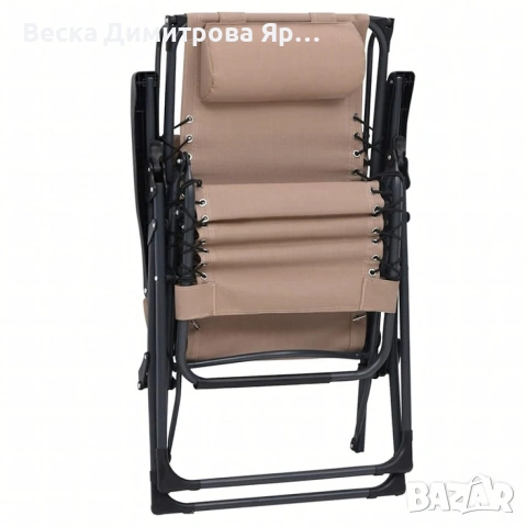 Сгъваем градински шезлонг с нулева гравитация и сенник – комфорт за пълна релаксация, снимка 12 - Градински мебели, декорация  - 53057329