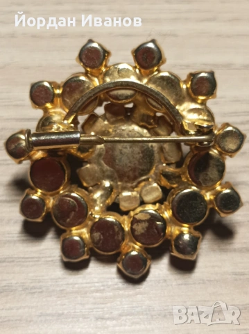 Старинна чешка брошка , снимка 2 - Други - 53612893